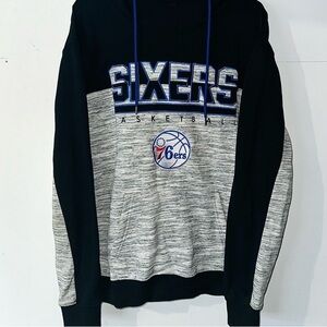 Black and Gray Hoodie with Blue Lining